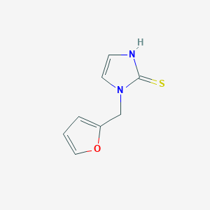molecular formula C8H8N2OS B2496300 1-(furan-2-ylmethyl)-1H-imidazole-2-thiol CAS No. 113825-02-8