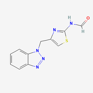 N-[4-(benzotriazol-1-ylmethyl)-1,3-thiazol-2-yl]formamide