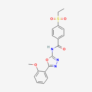 4-(ethanesulfonyl)-N-[5-(2-methoxyphenyl)-1,3,4-oxadiazol-2-yl]benzamide