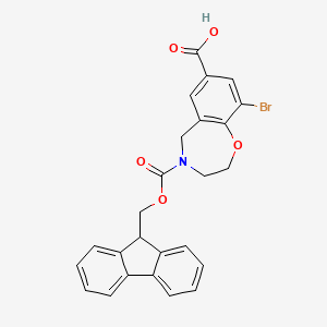 9-Bromo-4-(9H-fluoren-9-ylmethoxycarbonyl)-3,5-dihydro-2H-1,4-benzoxazepine-7-carboxylic acid
