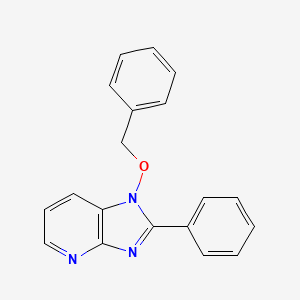 molecular formula C19H15N3O B2496333 1-(Benzyloxy)-2-phenyl-1H-imidazo[4,5-b]pyridin CAS No. 339009-95-9