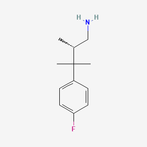 molecular formula C12H18FN B2496357 (2S)-3-(4-Fluorophenyl)-2,3-dimethylbutan-1-amine CAS No. 2248174-49-2