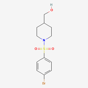 {1-[(4-Bromophenyl)sulfonyl]-4-piperidinyl}methanol