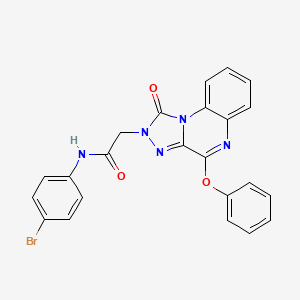 N-(4-bromophenyl)-2-(1-oxo-4-phenoxy[1,2,4]triazolo[4,3-a]quinoxalin-2(1H)-yl)acetamide