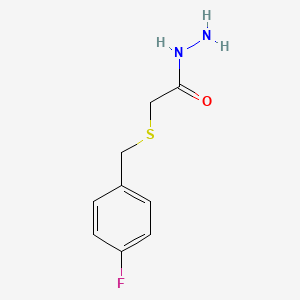 molecular formula C9H11FN2OS B2496382 2-[(4-氟苯基)硫代]乙酰肼 CAS No. 669709-39-1