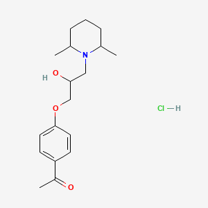 1-(4-(3-(2,6-Dimethylpiperidin-1-yl)-2-hydroxypropoxy)phenyl)ethanone hydrochloride