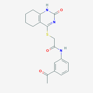 N-(3-acetylphenyl)-2-[(2-oxo-5,6,7,8-tetrahydro-1H-quinazolin-4-yl)sulfanyl]acetamide