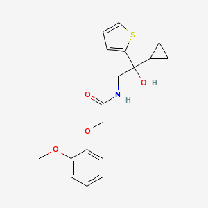 N-(2-cyclopropyl-2-hydroxy-2-(thiophen-2-yl)ethyl)-2-(2-methoxyphenoxy)acetamide