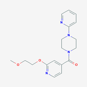 (2-(2-Methoxyethoxy)pyridin-4-yl)(4-(pyridin-2-yl)piperazin-1-yl)methanone