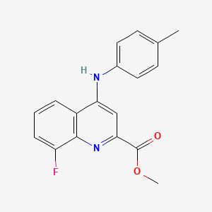Methyl 8-fluoro-4-(p-tolylamino)quinoline-2-carboxylate