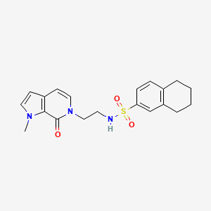 N-(2-(1-methyl-7-oxo-1H-pyrrolo[2,3-c]pyridin-6(7H)-yl)ethyl)-5,6,7,8-tetrahydronaphthalene-2-sulfonamide