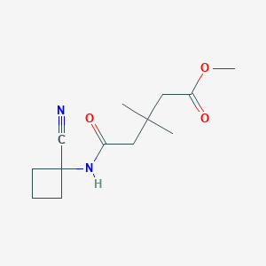 Methyl 4-[(1-cyanocyclobutyl)carbamoyl]-3,3-dimethylbutanoate