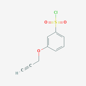 molecular formula C9H7ClO3S B2496445 3-(丙-2-炔-1-氧基)苯磺酰氯 CAS No. 1339708-92-7