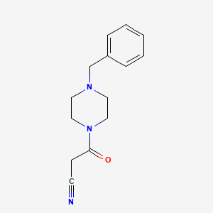molecular formula C14H17N3O B2496450 3-(4-Benzylpiperazin-1-yl)-3-oxopropanenitrile CAS No. 549492-34-4