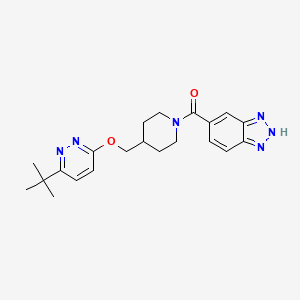 2H-Benzotriazol-5-yl-[4-[(6-tert-butylpyridazin-3-yl)oxymethyl]piperidin-1-yl]methanone