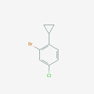 2-Bromo-4-chloro-1-cyclopropylbenzene