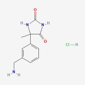 5-(3-(Aminomethyl)phenyl)-5-methylimidazolidine-2,4-dione hydrochloride