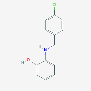 molecular formula C13H12ClNO B249647 2-[(4-Chlorobenzyl)amino]phenol 