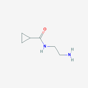 molecular formula C6H12N2O B2496473 N-(2-aminoethyl)cyclopropanecarboxamide CAS No. 53673-05-5