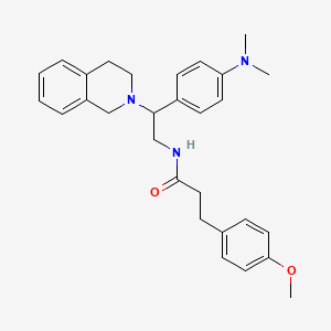 N-(2-(3,4-dihydroisoquinolin-2(1H)-yl)-2-(4-(dimethylamino)phenyl)ethyl)-3-(4-methoxyphenyl)propanamide