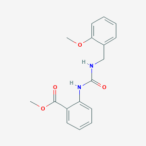 molecular formula C17H18N2O4 B2496477 甲基-2-(3-(2-甲氧基苄基)脲基)苯甲酸酯 CAS No. 896579-91-2