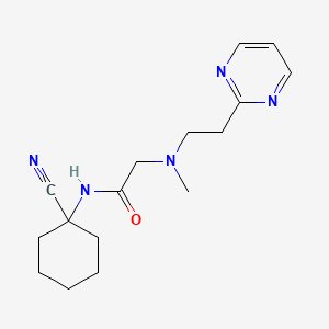 N-(1-Cyanocyclohexyl)-2-[methyl(2-pyrimidin-2-ylethyl)amino]acetamide