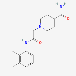 molecular formula C16H23N3O2 B2496484 1-(2-((2,3-Dimethylphenyl)amino)-2-oxoethyl)piperidine-4-carboxamide CAS No. 902349-29-5