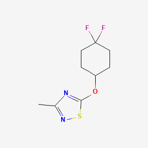 5-[(4,4-Difluorocyclohexyl)oxy]-3-methyl-1,2,4-thiadiazole