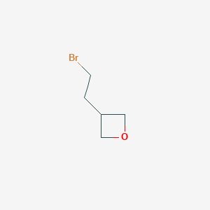 molecular formula C5H9BrO B2496494 3-(2-ブロモエチル)オキセタン CAS No. 1690754-22-3