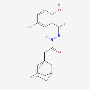 2-(adamantan-1-yl)-N'-[(1Z)-(5-bromo-2-hydroxyphenyl)methylidene]acetohydrazide