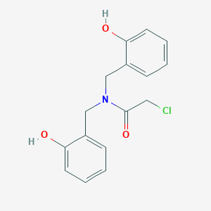 2-Chloro-N,N-bis[(2-hydroxyphenyl)methyl]acetamide