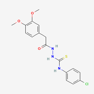 2-(3,4-Dimethoxyphenyl)-N-((((4-chlorophenyl)amino)thioxomethyl)amino)ethanamide