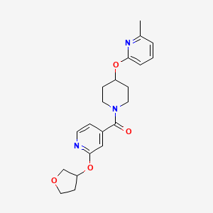 (4-((6-Methylpyridin-2-yl)oxy)piperidin-1-yl)(2-((tetrahydrofuran-3-yl)oxy)pyridin-4-yl)methanone