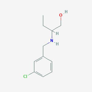 molecular formula C11H16ClNO B249652 2-[(3-Chlorobenzyl)amino]-1-butanol 