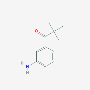 molecular formula C11H15NO B2496535 1-(3-氨基苯基)-2,2-二甲基丙酮 CAS No. 908269-77-2