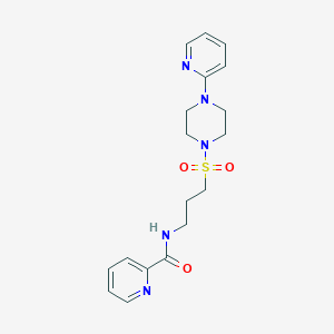 N-(3-((4-(pyridin-2-yl)piperazin-1-yl)sulfonyl)propyl)picolinamide