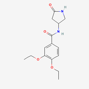 3,4-diethoxy-N-(5-oxopyrrolidin-3-yl)benzamide