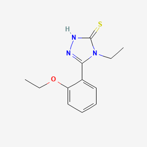 molecular formula C12H15N3OS B2496564 5-(2-乙氧基苯基)-4-乙基-4H-1,2,4-三唑-3-硫醇 CAS No. 23288-68-8