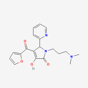 1-(3-(dimethylamino)propyl)-4-(furan-2-carbonyl)-3-hydroxy-5-(pyridin-2-yl)-1H-pyrrol-2(5H)-one
