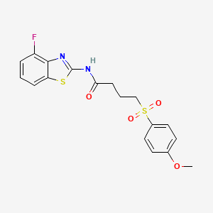 N-(4-fluorobenzo[d]thiazol-2-yl)-4-((4-methoxyphenyl)sulfonyl)butanamide