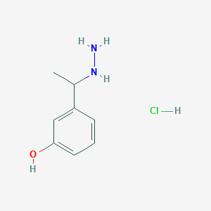 3-(1-Hydrazinylethyl)phenol hydrochloride