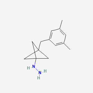 [3-[(3,5-Dimethylphenyl)methyl]-1-bicyclo[1.1.1]pentanyl]hydrazine