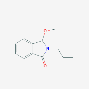 molecular formula C12H15NO2 B249661 3-methoxy-2-propyl-2,3-dihydro-1H-isoindol-1-one 