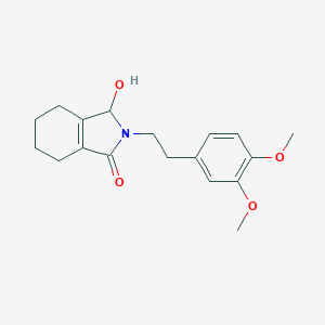 molecular formula C18H23NO4 B249662 2-[2-(3,4-dimethoxyphenyl)ethyl]-3-hydroxy-2,3,4,5,6,7-hexahydro-1H-isoindol-1-one 