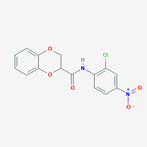 molecular formula C15H11ClN2O5 B2496628 N-(2-氯-4-硝基苯基)-2,3-二氢-1,4-苯并二噻嗪-2-羧酰胺 CAS No. 879577-18-1