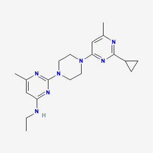 2-[4-(2-Cyclopropyl-6-methylpyrimidin-4-yl)piperazin-1-yl]-N-ethyl-6-methylpyrimidin-4-amine
