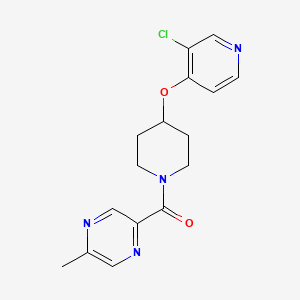 (4-((3-Chloropyridin-4-yl)oxy)piperidin-1-yl)(5-methylpyrazin-2-yl)methanone