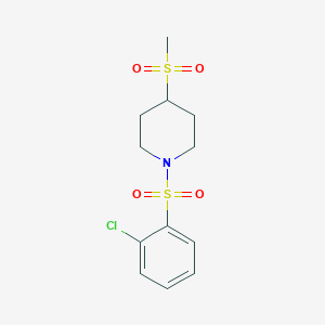 1-((2-Chlorophenyl)sulfonyl)-4-(methylsulfonyl)piperidine