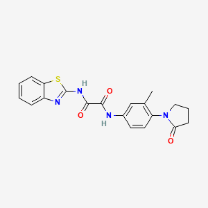 N1-(benzo[d]thiazol-2-yl)-N2-(3-methyl-4-(2-oxopyrrolidin-1-yl)phenyl)oxalamide