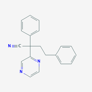 2,4-Diphenyl-2-(pyrazin-2-yl)butanenitrile